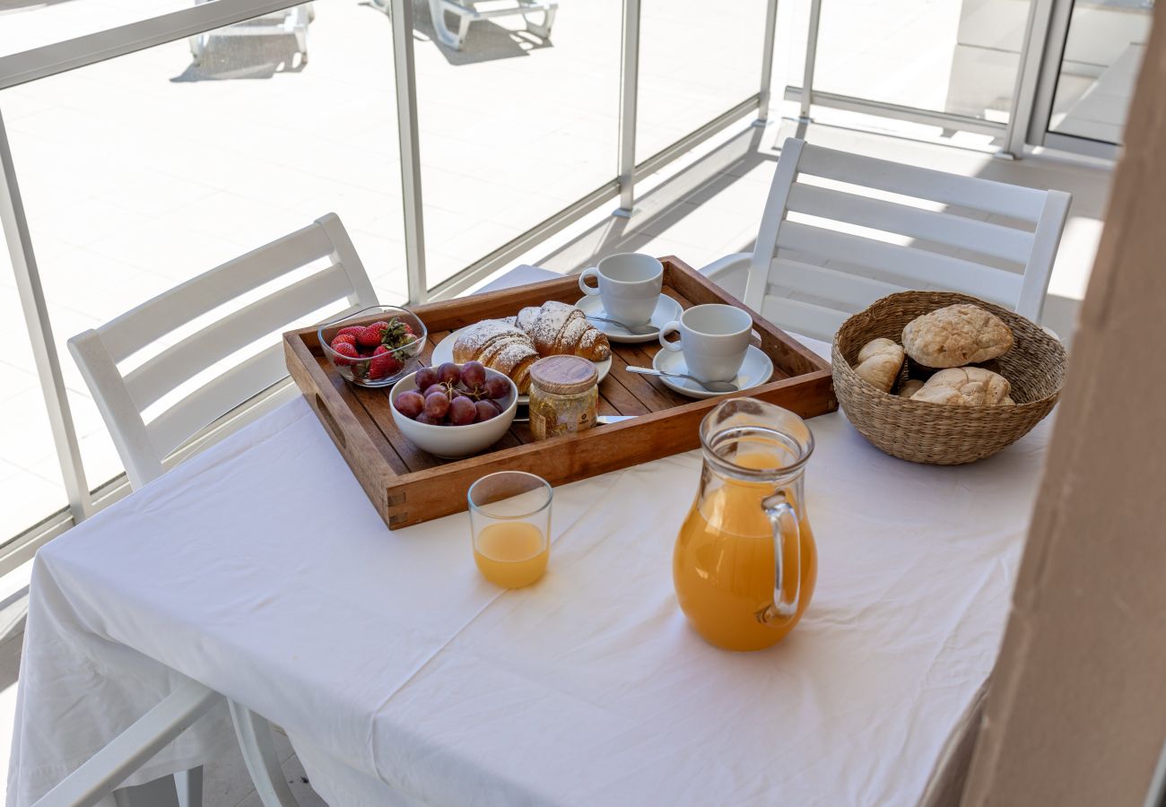 Apartamento em São Martinho do Porto - Carmona A com vista para a piscina