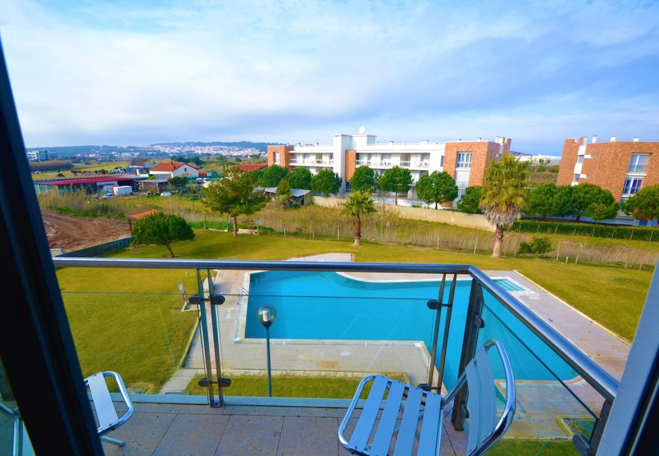 Ferienwohnung in São Martinho do Porto - Estrela do Mar - Com vista para a piscina 